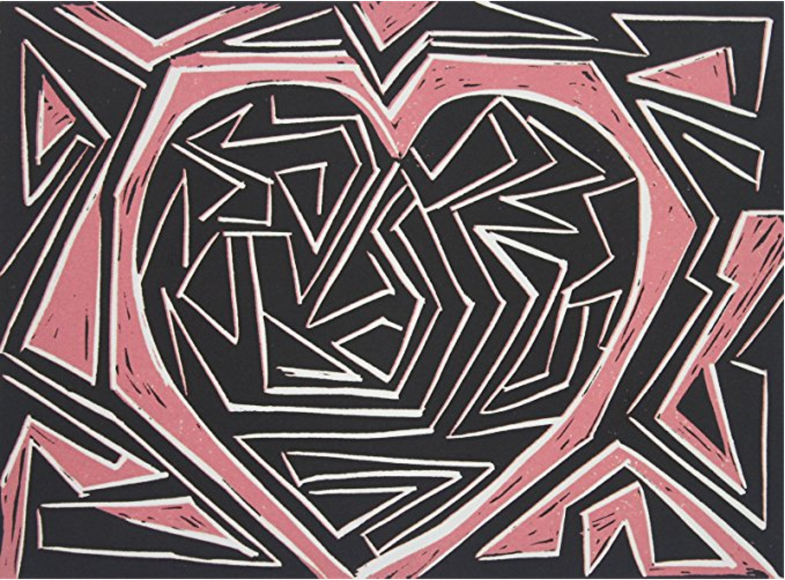 Black And Pink Hearts by Debra Alexander