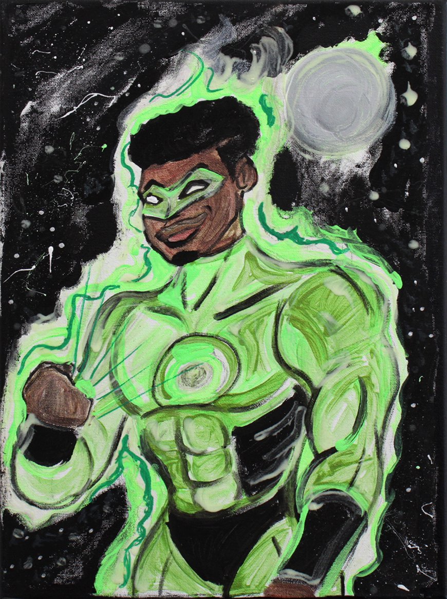 “Black Green Lantern” by Antwan Jones