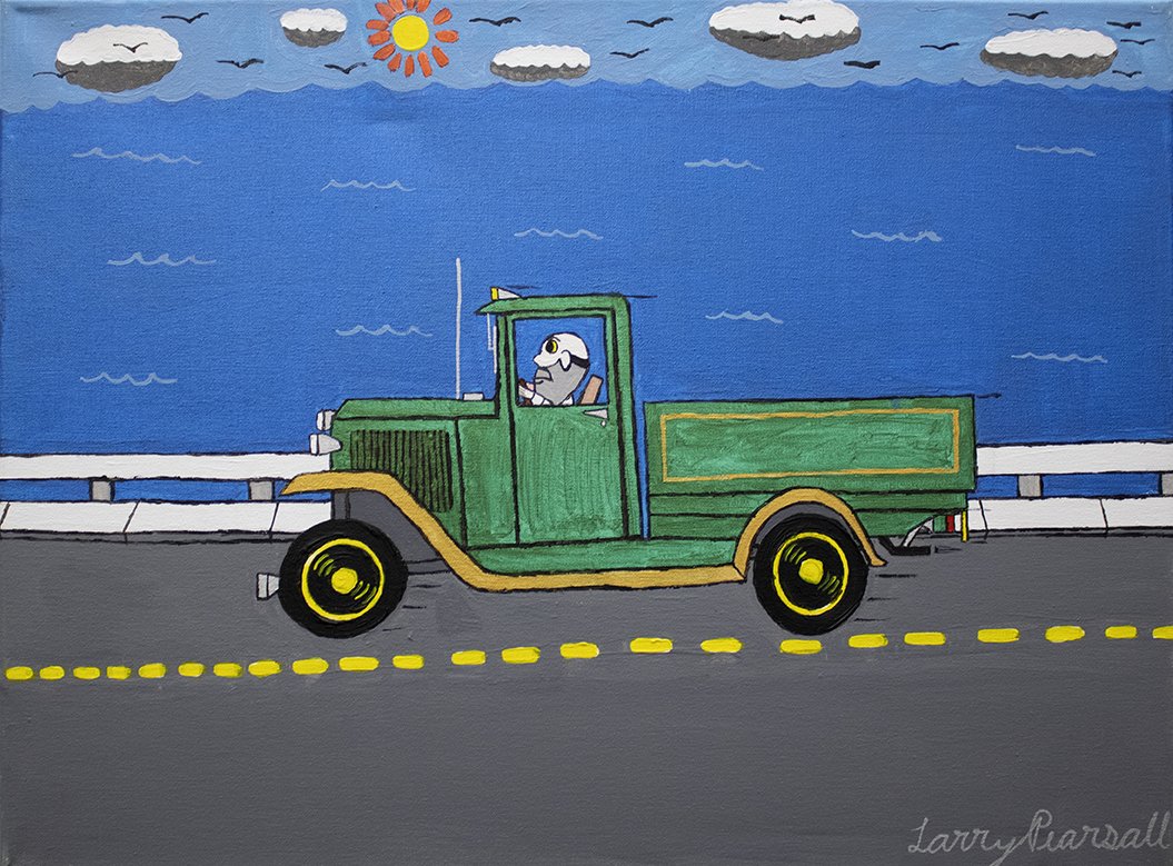 Bon is Driving to Applebay by Larry Pearsall