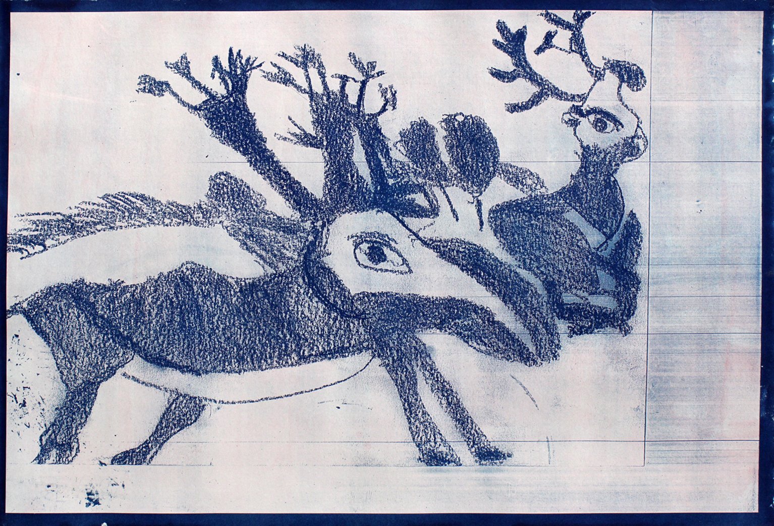 “Deers Walking” by Josie Aranda