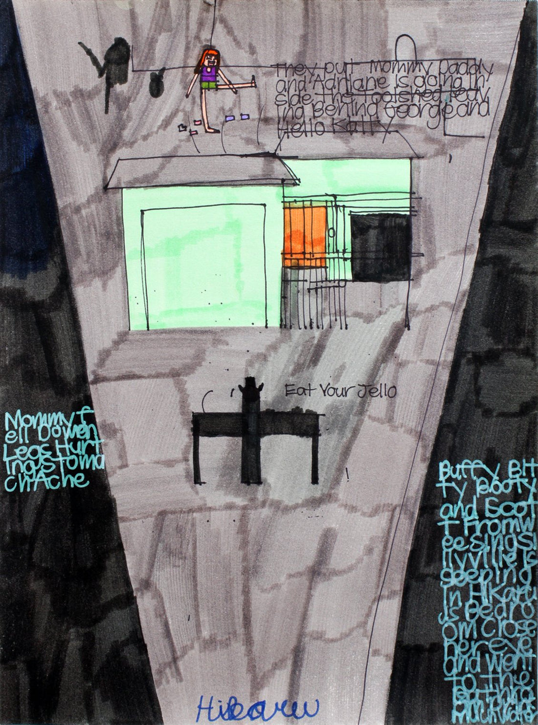 “Future Later Going with Buddies onto Italy in the Earthquake (Daphne is Going Up in the Air)” by Hikaru Fong