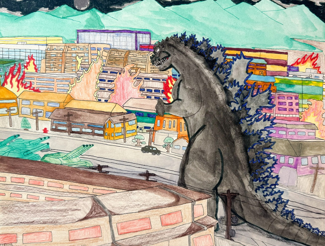 Godzilla 68th Anniversary by Cyril Elvina
