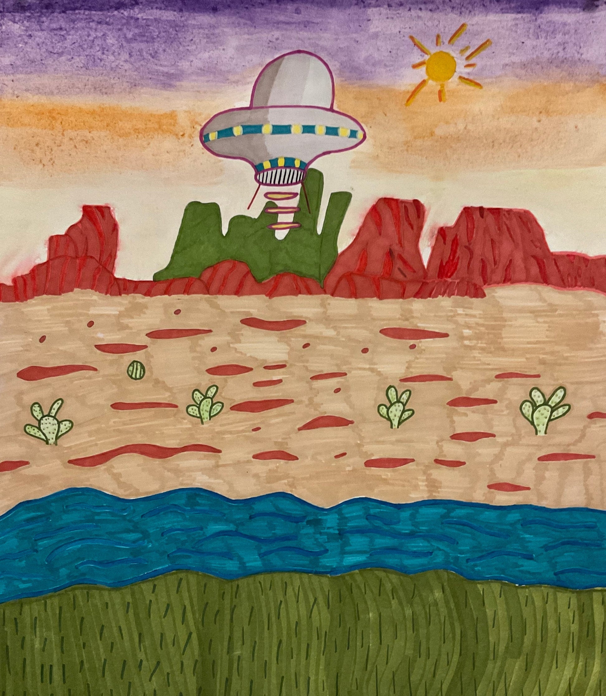 “Landing UFO” by Stephanie Rodriguez-Jimenez