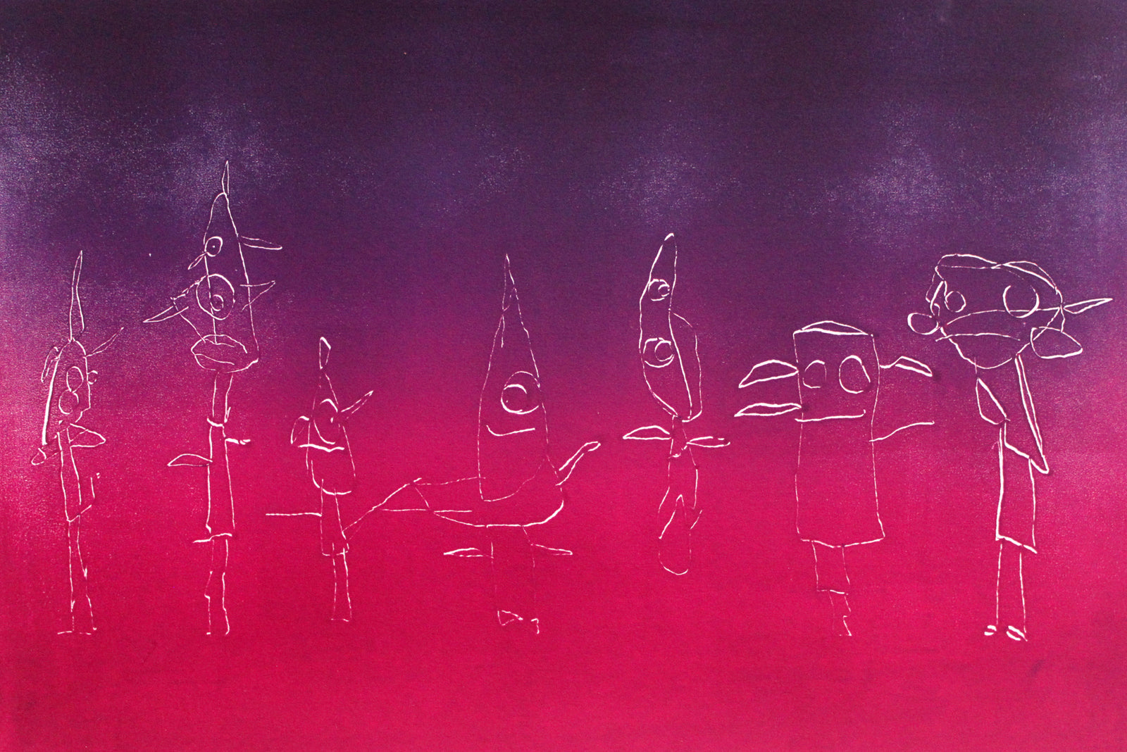 Magenta Monsters by Jesus Celadon