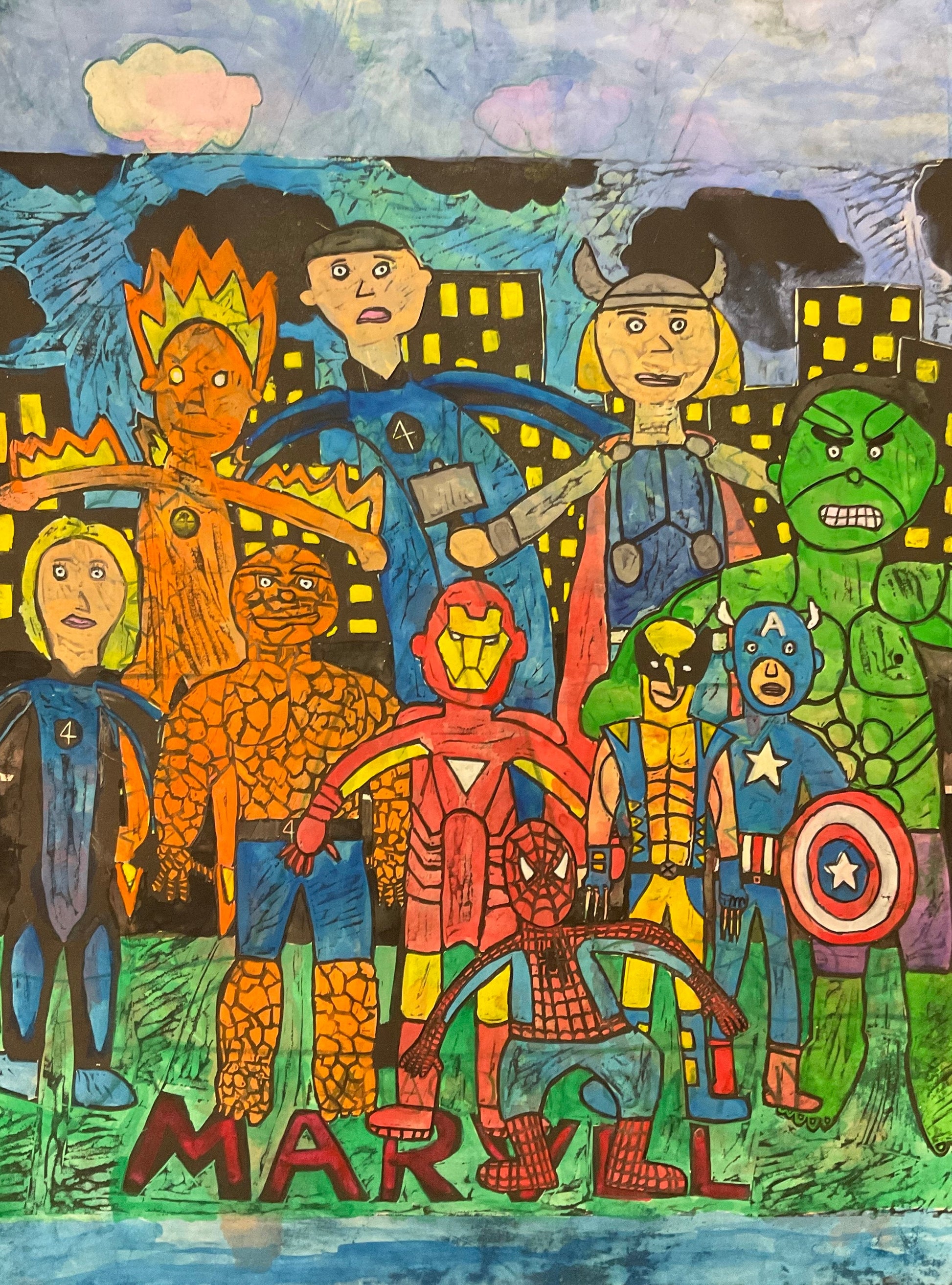 “Marvel Heroes” by Brendan Tury