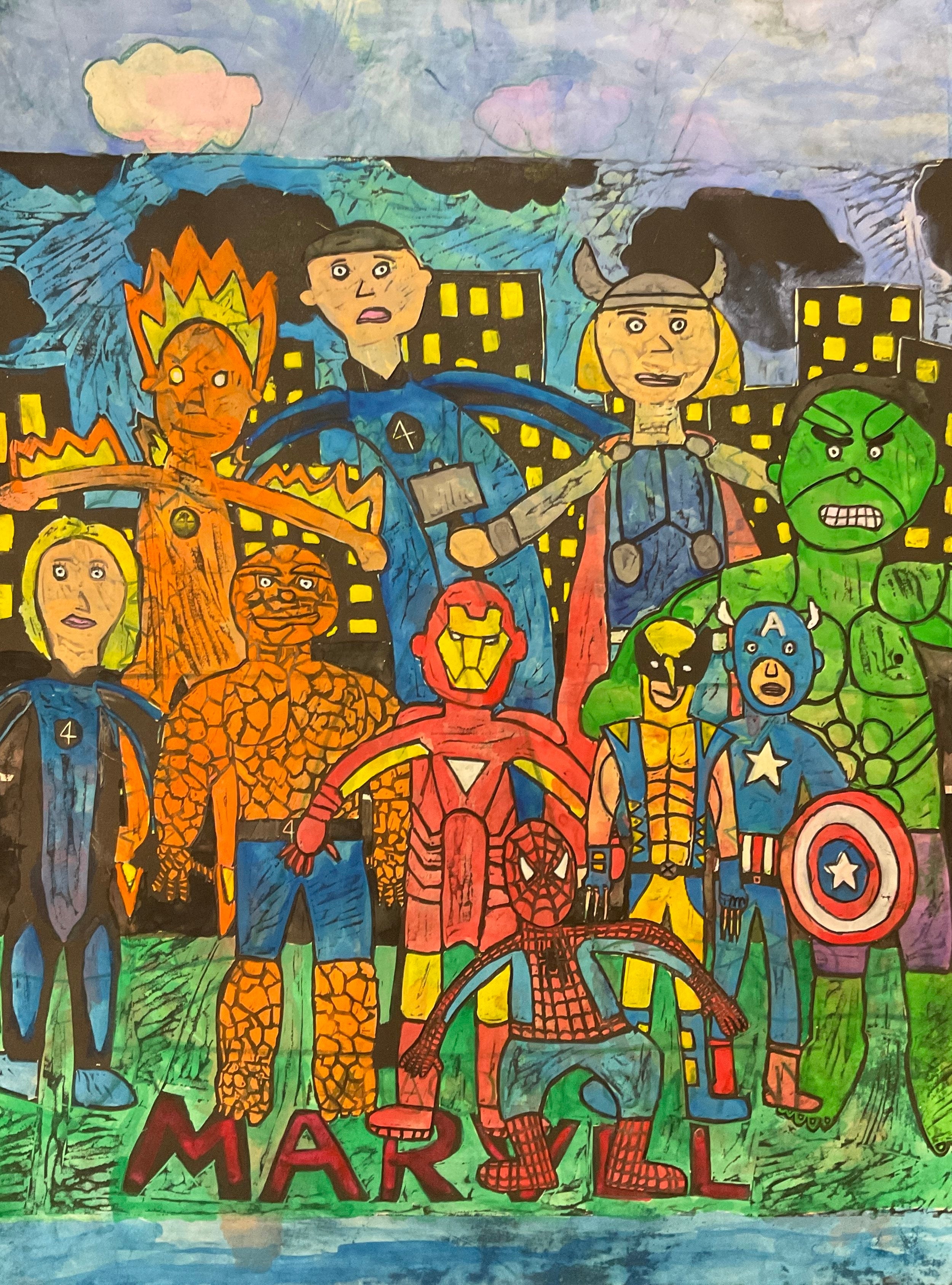 “Marvel Heroes” by Brendan Tury