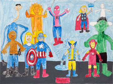 Marvel Superheros by Brendan Tury