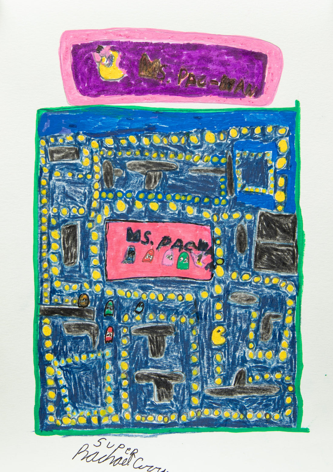 Miss Pacman Video Game by Rachael Curry