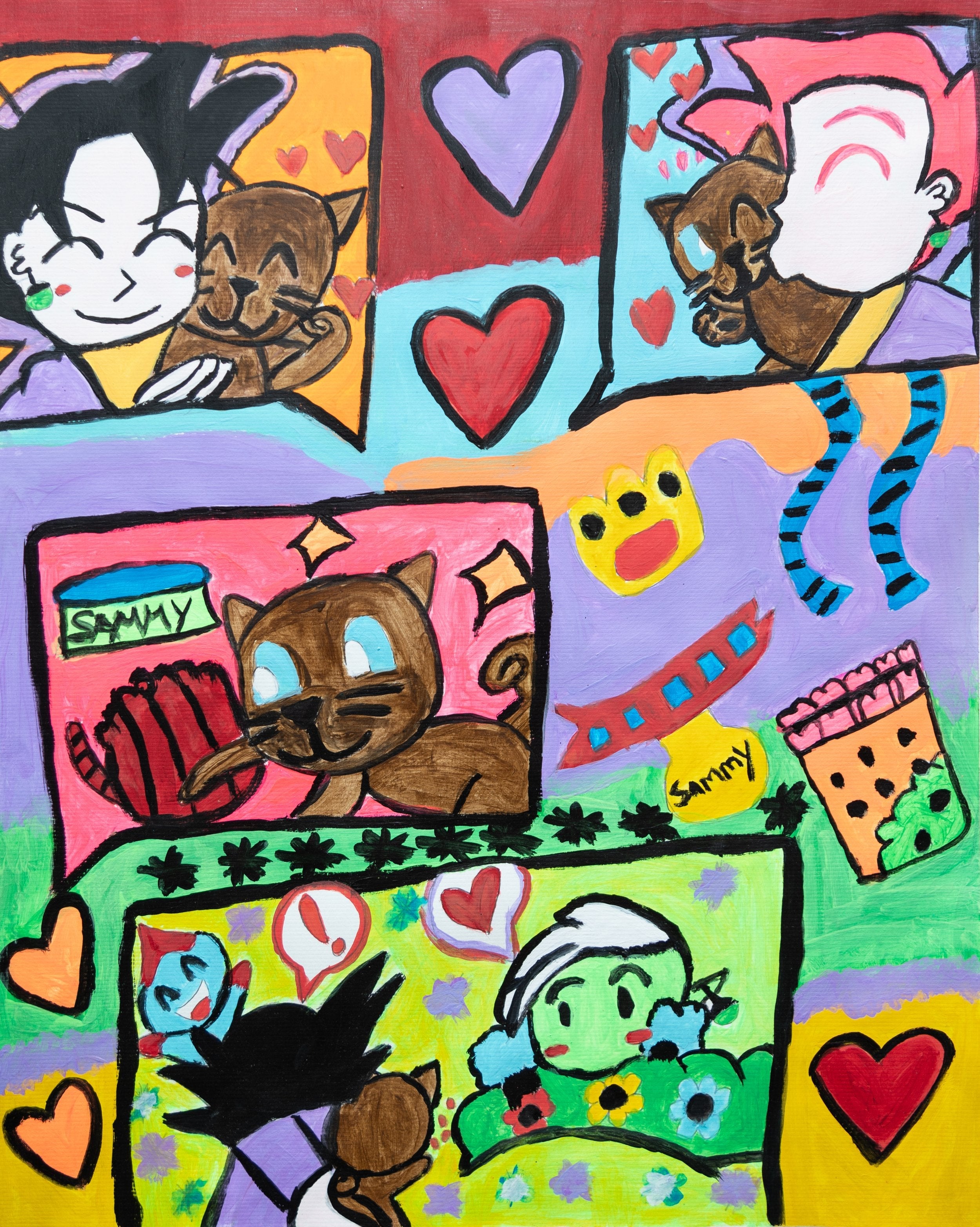 My Favorite Character Taking Care of a Cat by Jalessa Diaz