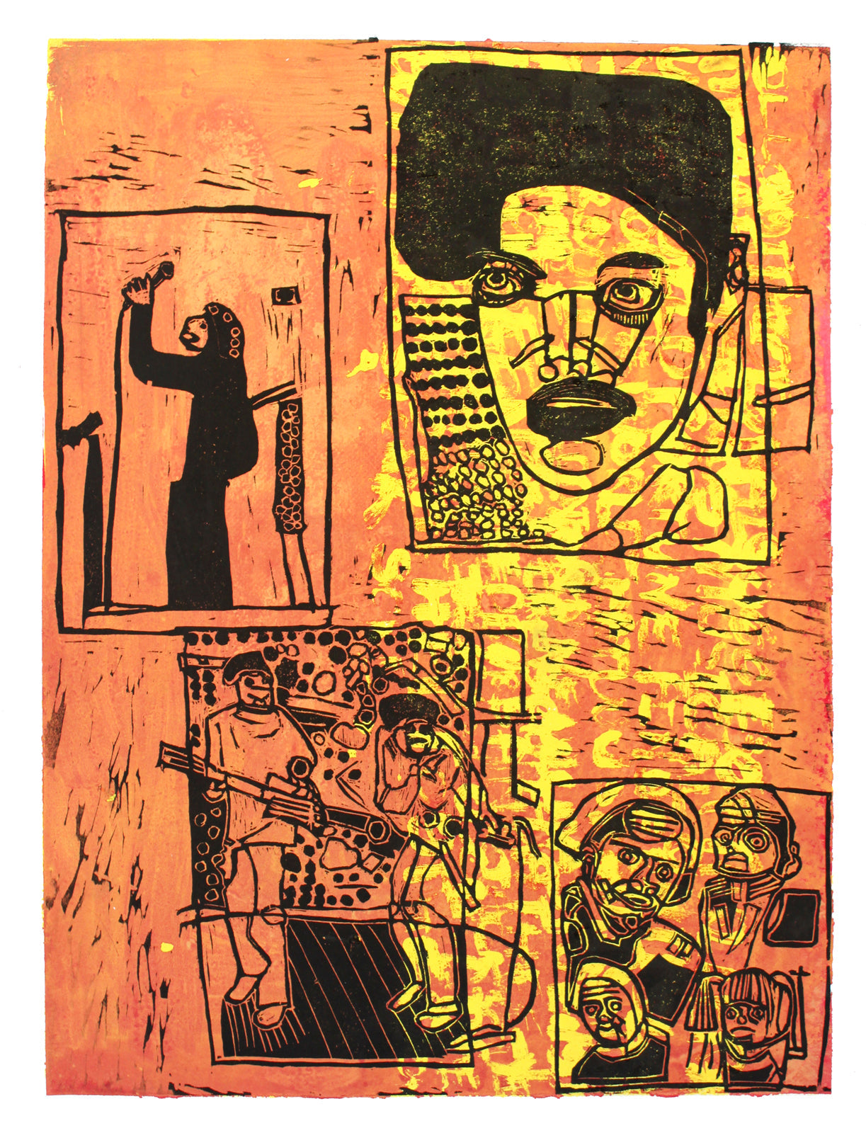 On Stage Orange by Juan Pierri