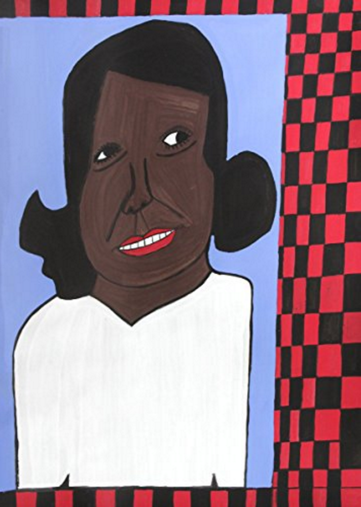 One Woman Face Checkerboard by Willie Walls
