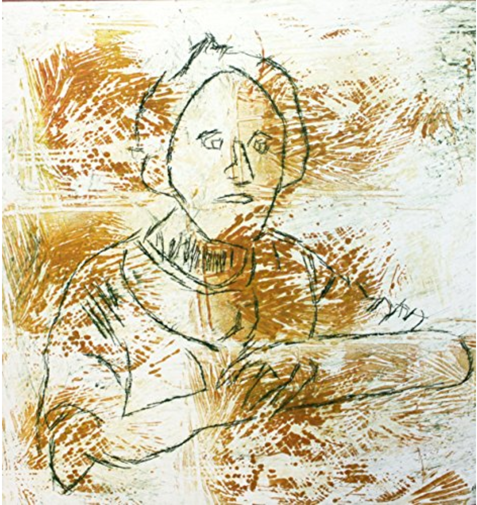 Portrait: Green and Yellow by Maria Alvarado