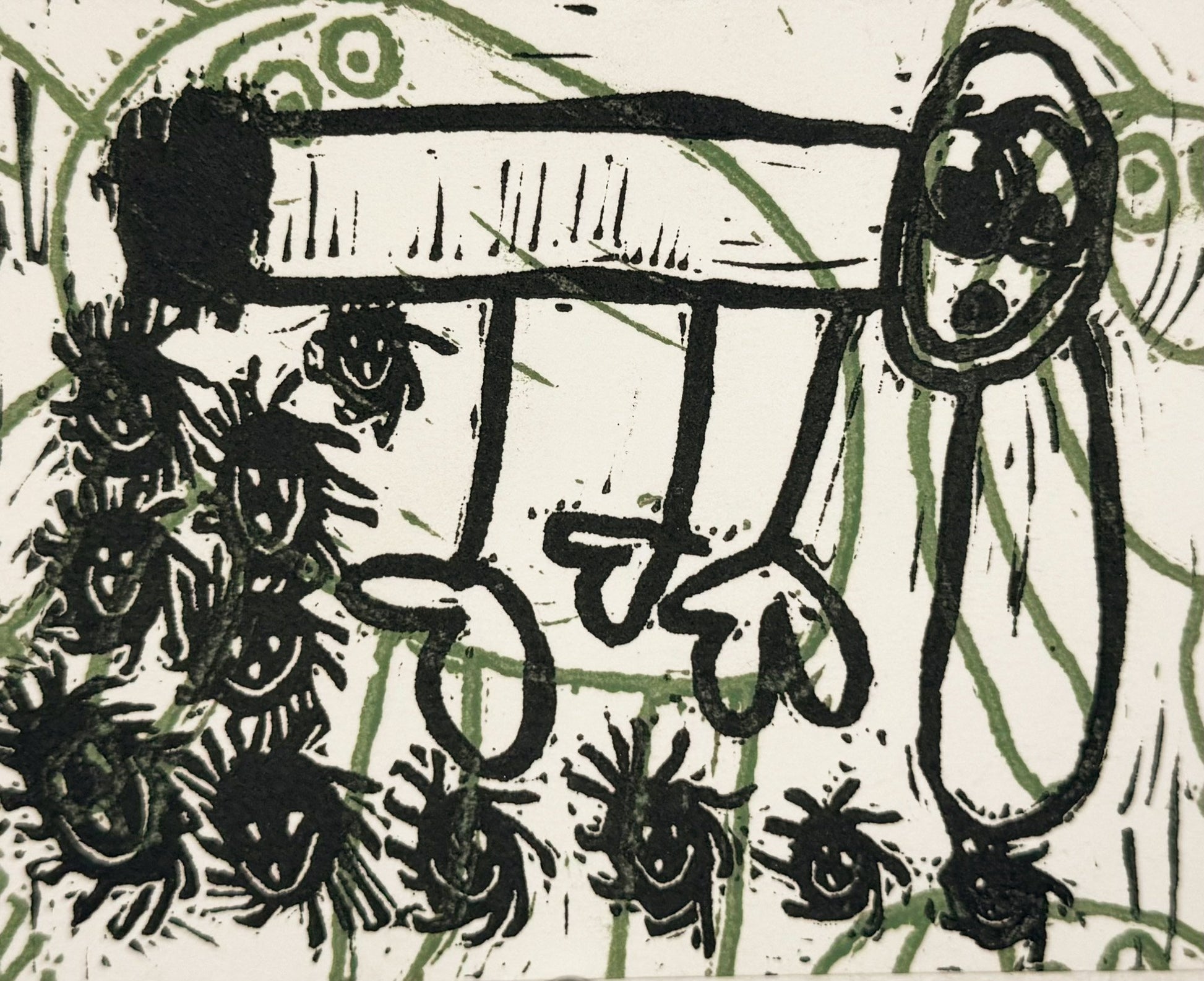 Printed Greeting Card and Envelope-2 by Cesar Rodriguez