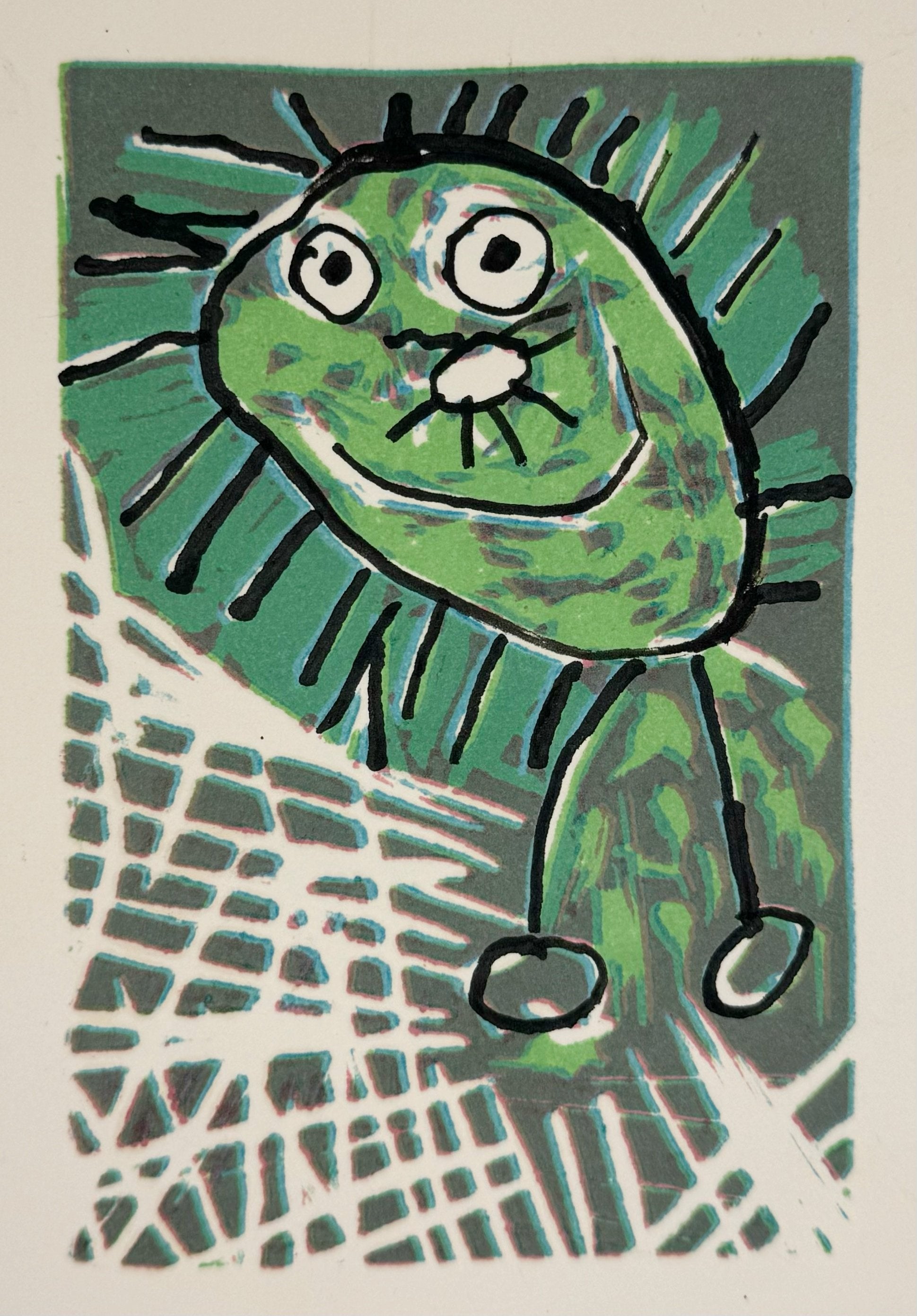 Printed Postcard-2 by Cesar Rodriguez