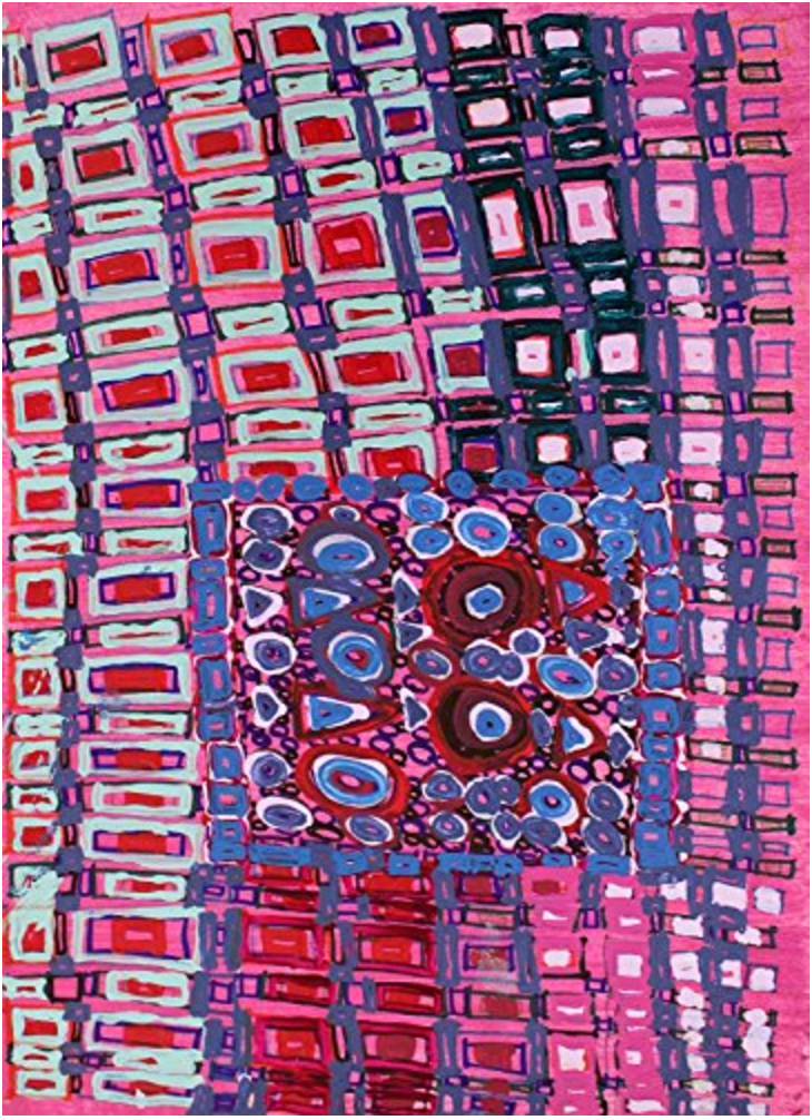 Purple Grid by Laksmi Camp