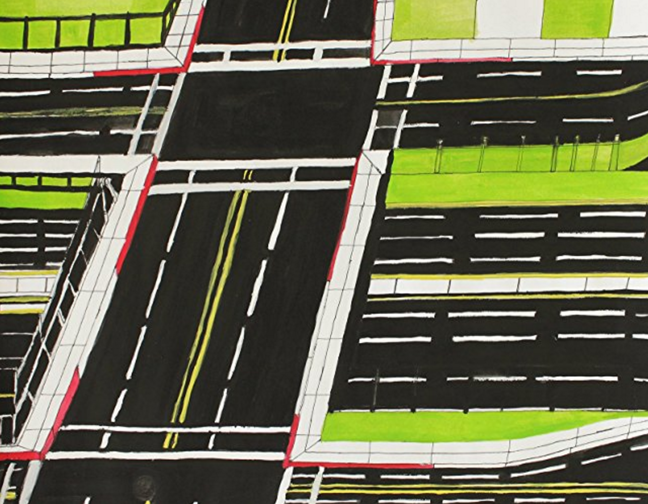 The 51st St Harbor Freeway 110 North And South by Willie Walls