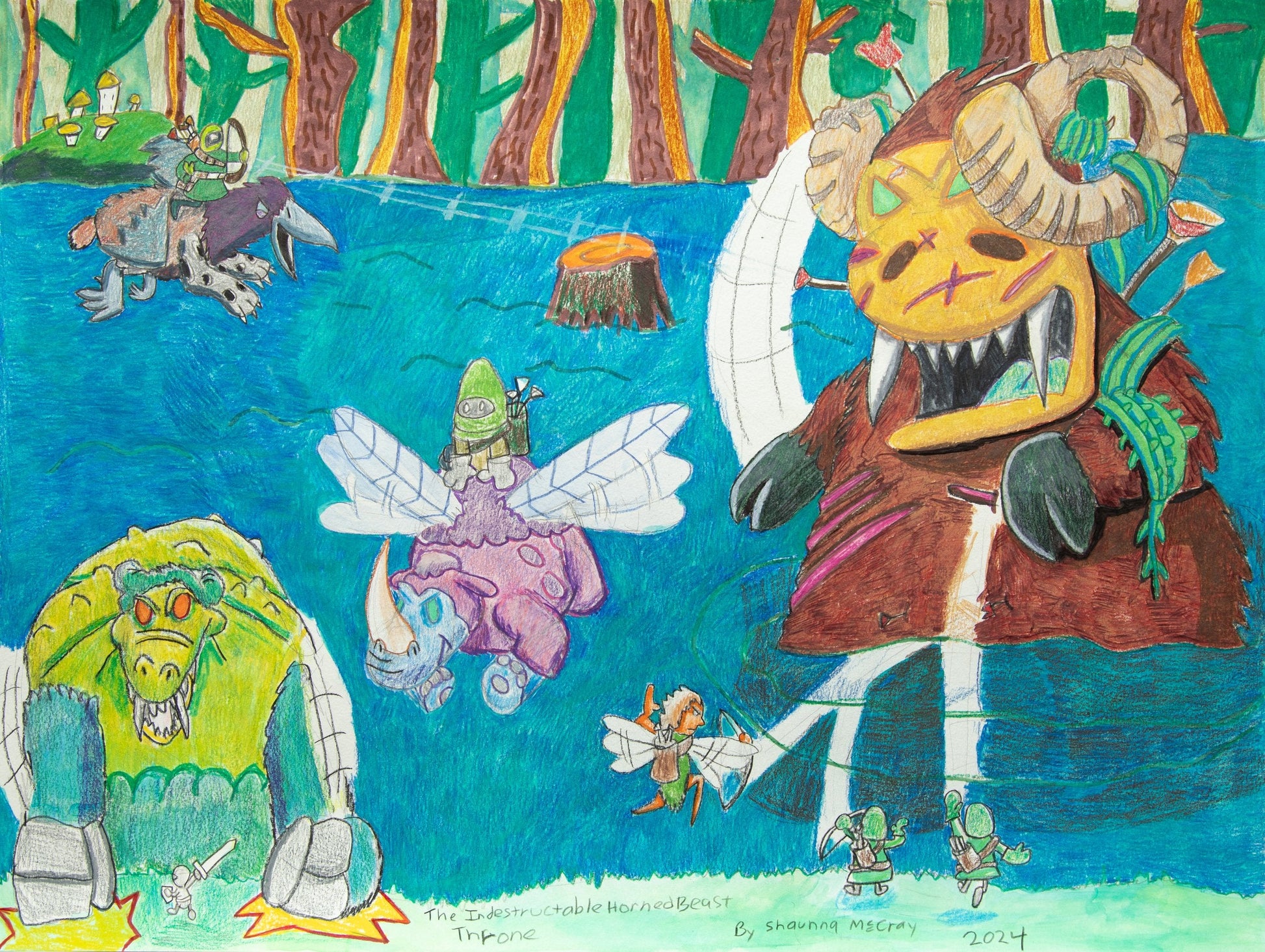 The Indestructible Horned Beast Throne by Shaunna McCray