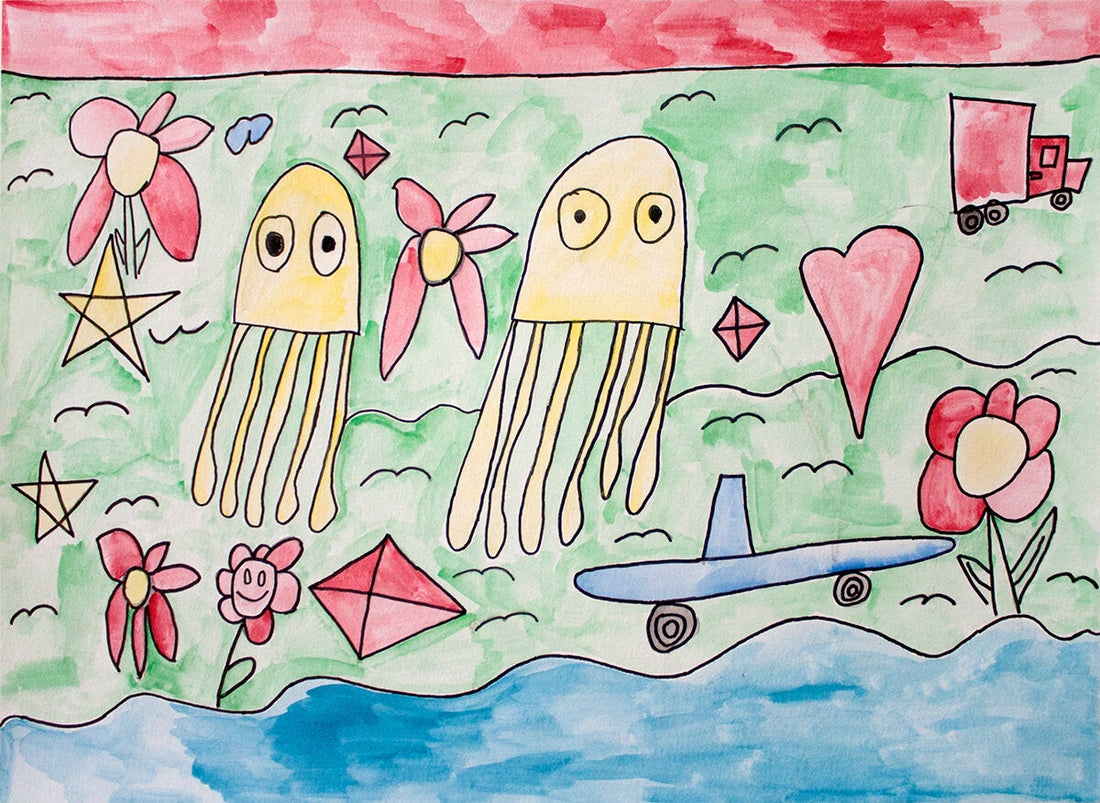 The octopus see the truck by Juana Baltazar