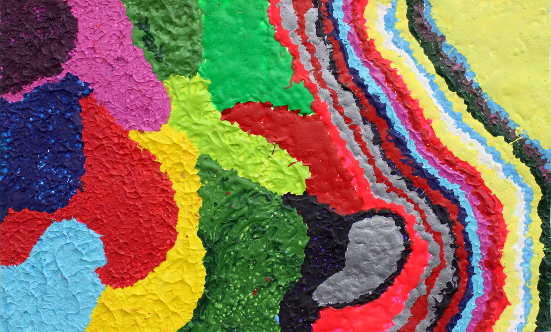 Untitled (Acrylic color shapes) by Diana Rodriguez