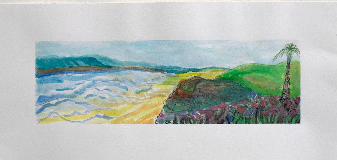 Untitled (Beach Scene) by Christina Yoo