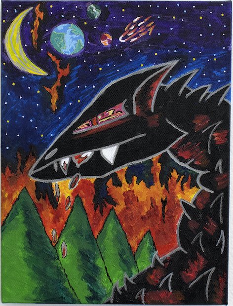 Untitled (Black Creature) by Christopher Romero