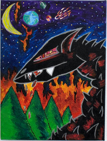 Untitled (Black Creature) by Christopher Romero