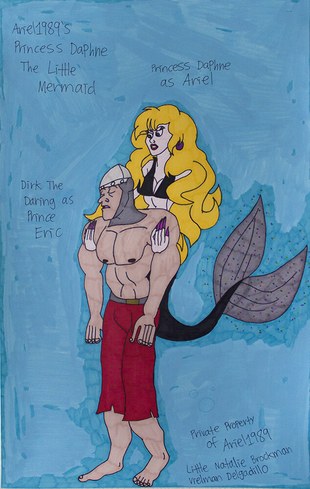 Untitled (Black Tail Mermaid) by Natalie Delgadillo