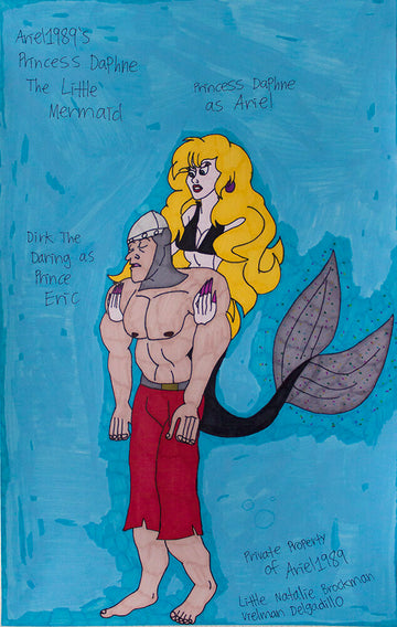 Untitled (Black Tail Mermaid) by Natalie Delgadillo