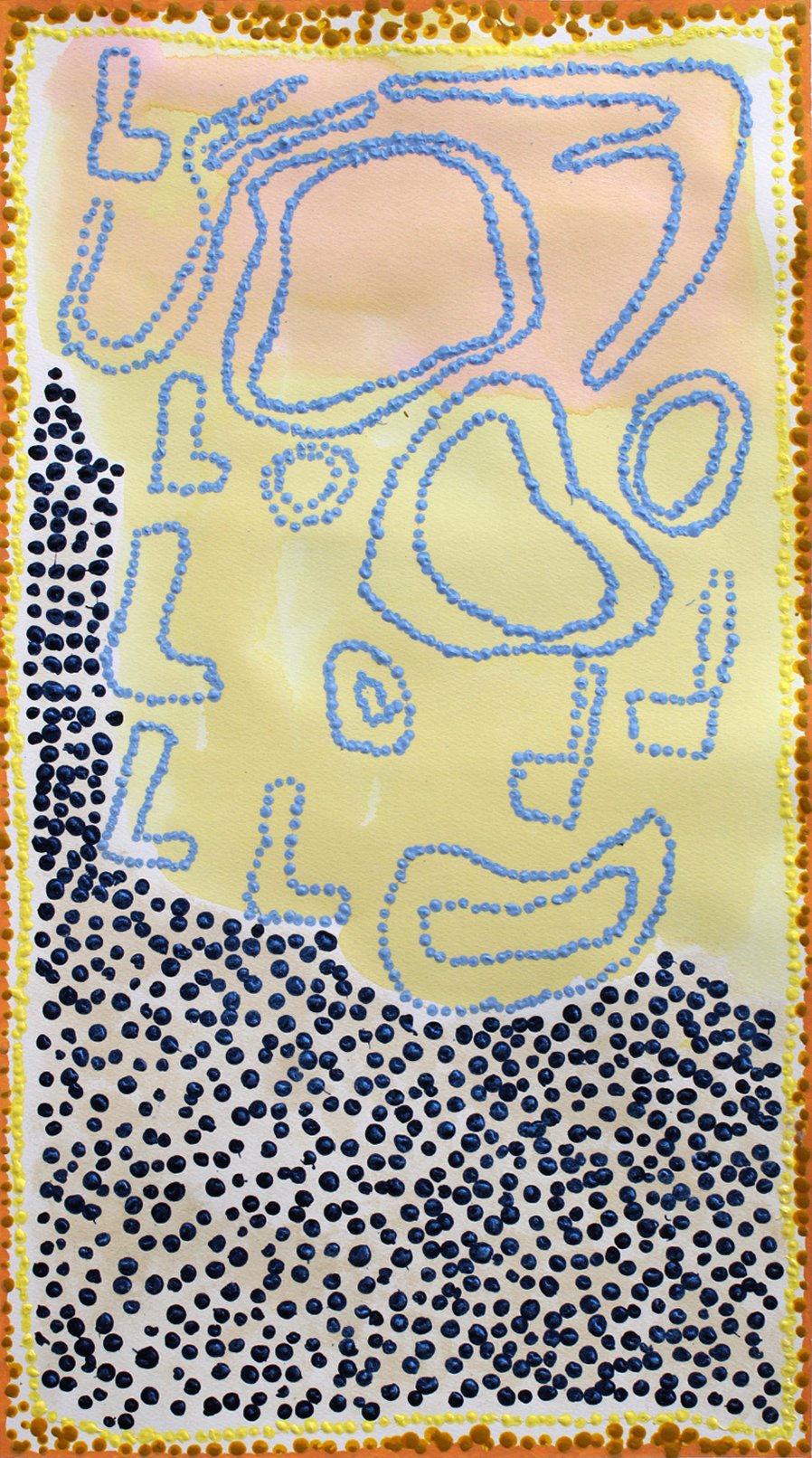 Untitled (blue dots) by Diana Rodriguez