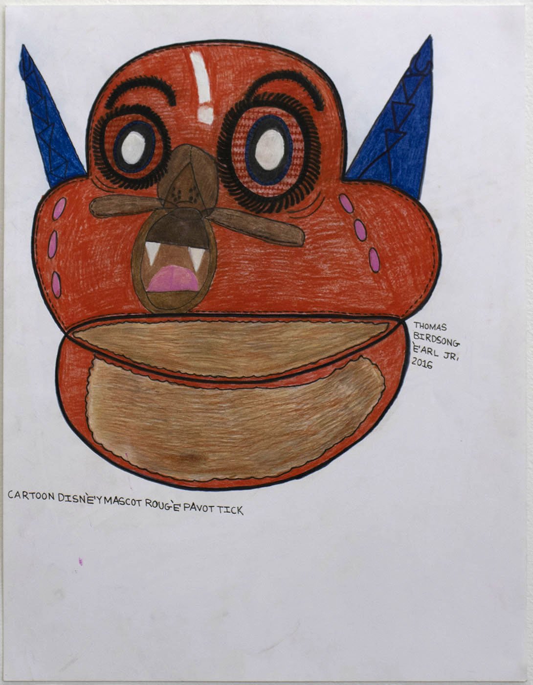 Untitled (Blue Eared Character) by Thomas Birdsong