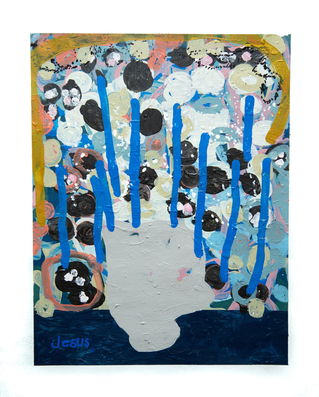 Untitled (Blue Lines) by Jesus Celedon