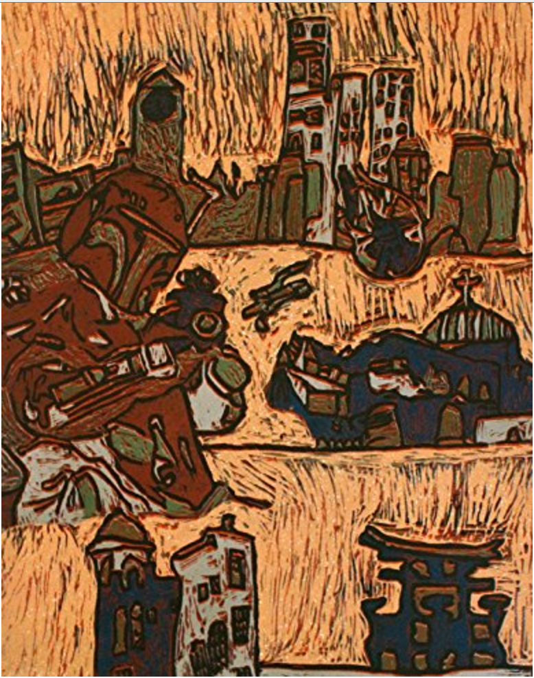 Untitled (Blue & Orange Shapes)  by Raymond McAdams