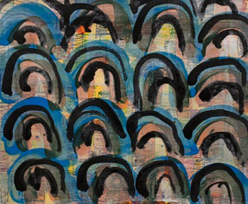 Untitled (Blue Rainbows) by Justina Ko