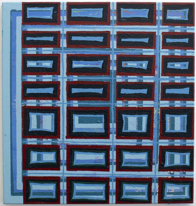 Untitled (Blue Rectangles) by Jamison Rizzo