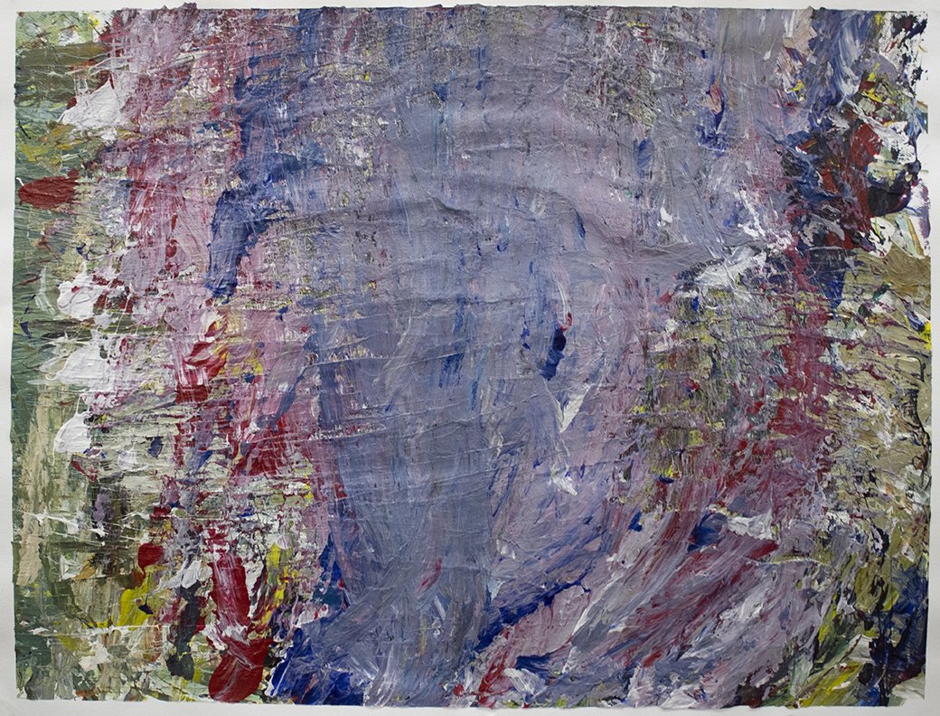 Untitled (Blue, Red, & Green Strokes) by Vanessa McConnell