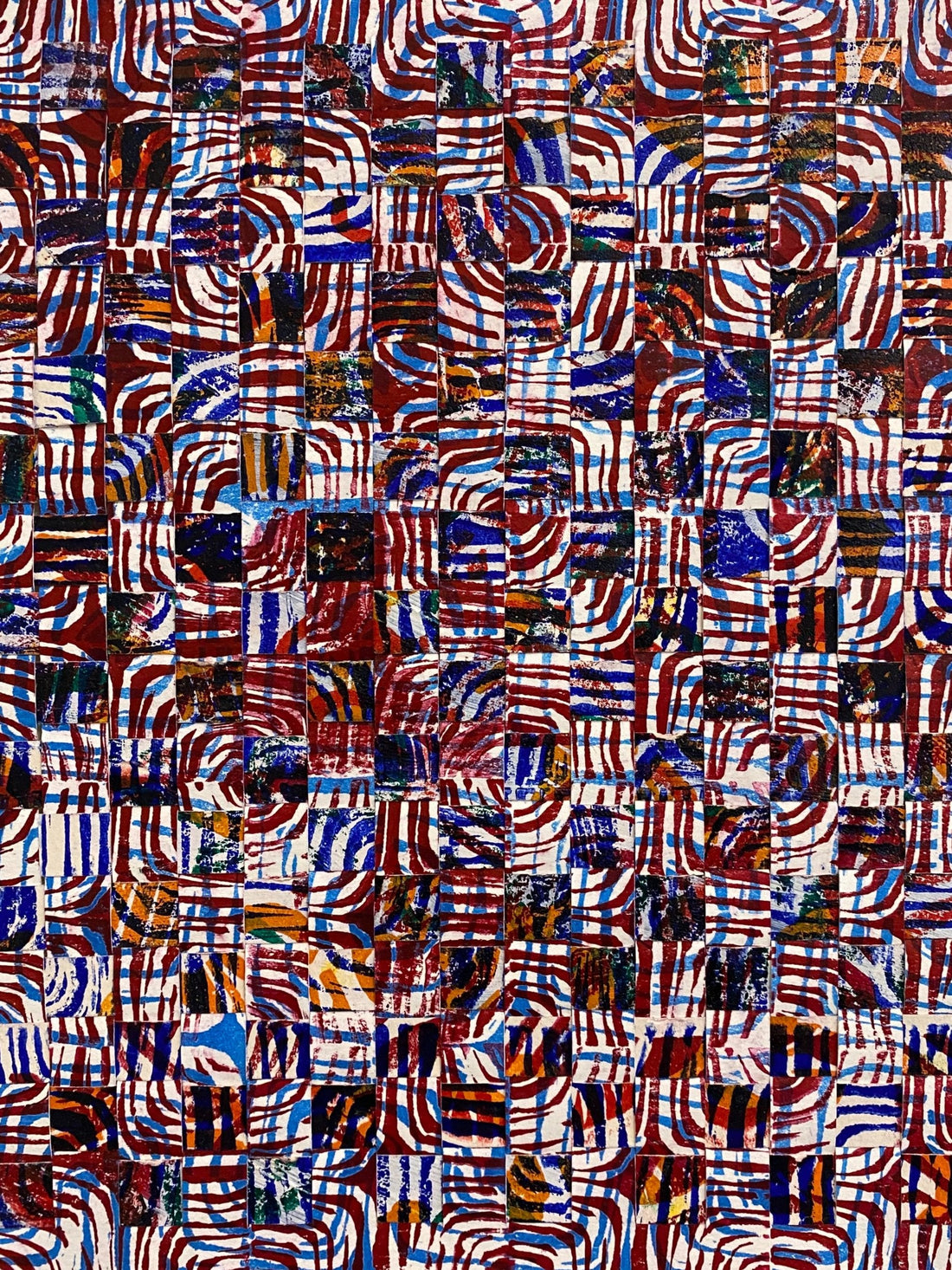 Untitled (Blue & Red Shapes) by Ricardo Villareal