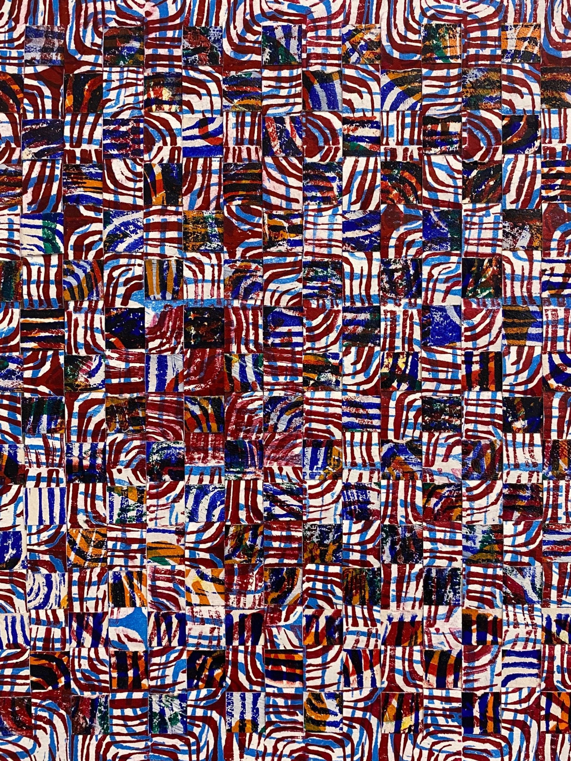 Untitled (Blue & Red Shapes) by Ricardo Villareal