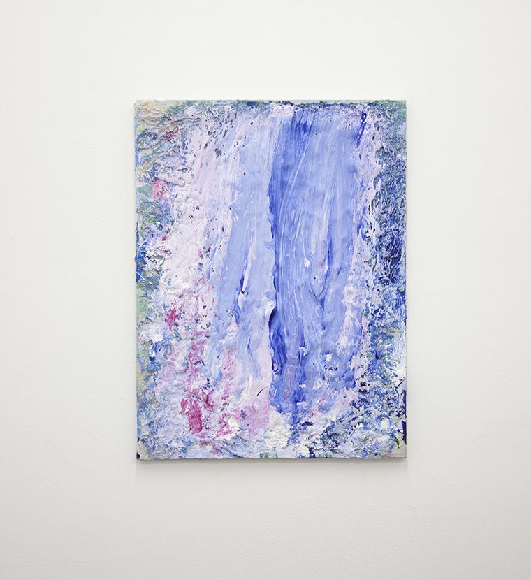 Untitled (Blue & Red Strokes) by Vanessa McConnell