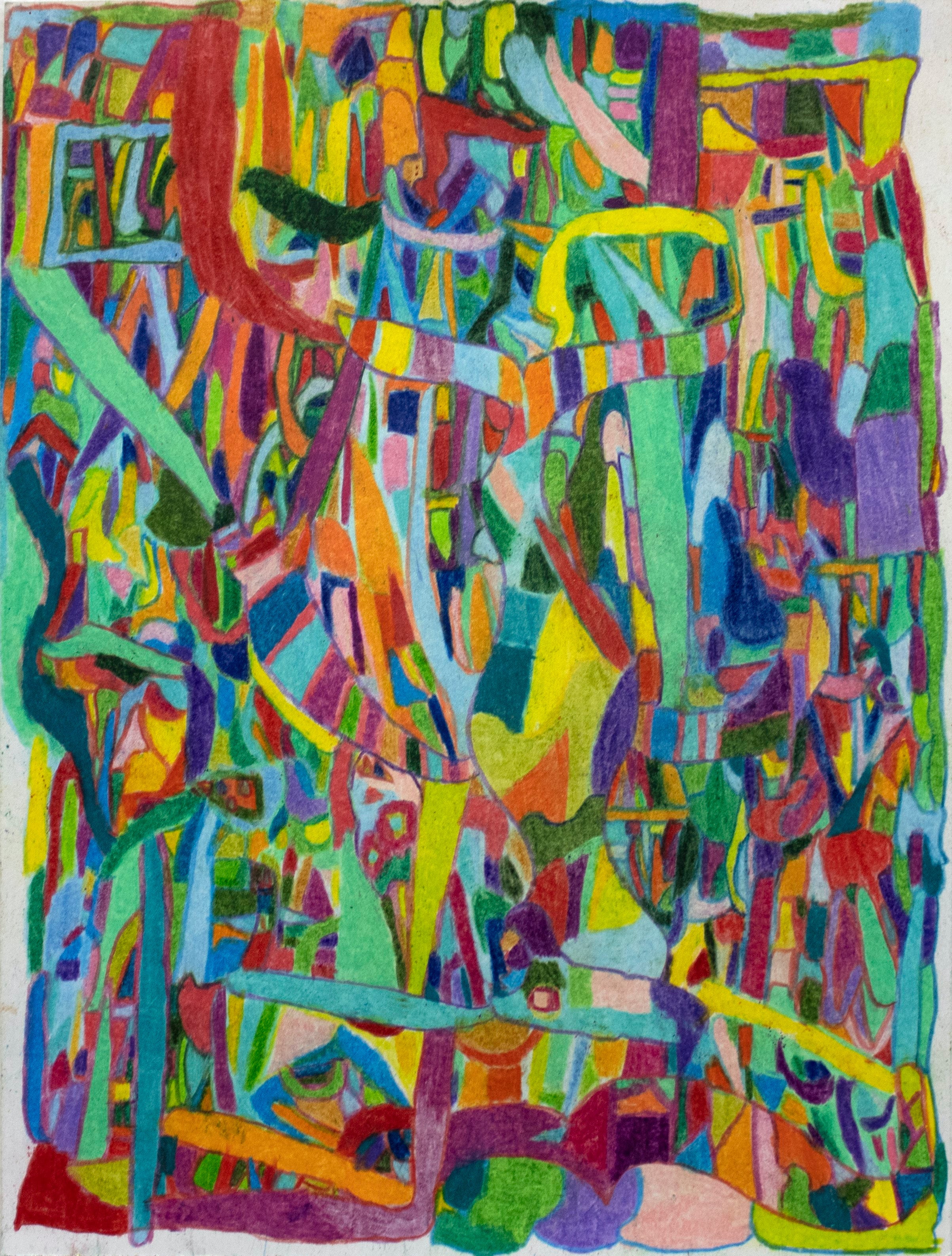 Untitled (Blue Shapes) by Tom Sedgwick