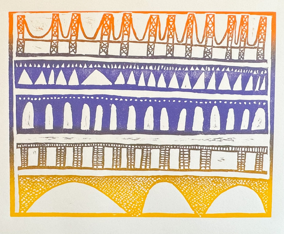 Untitled (Bridge Shapes) by Stephen Hollyfield