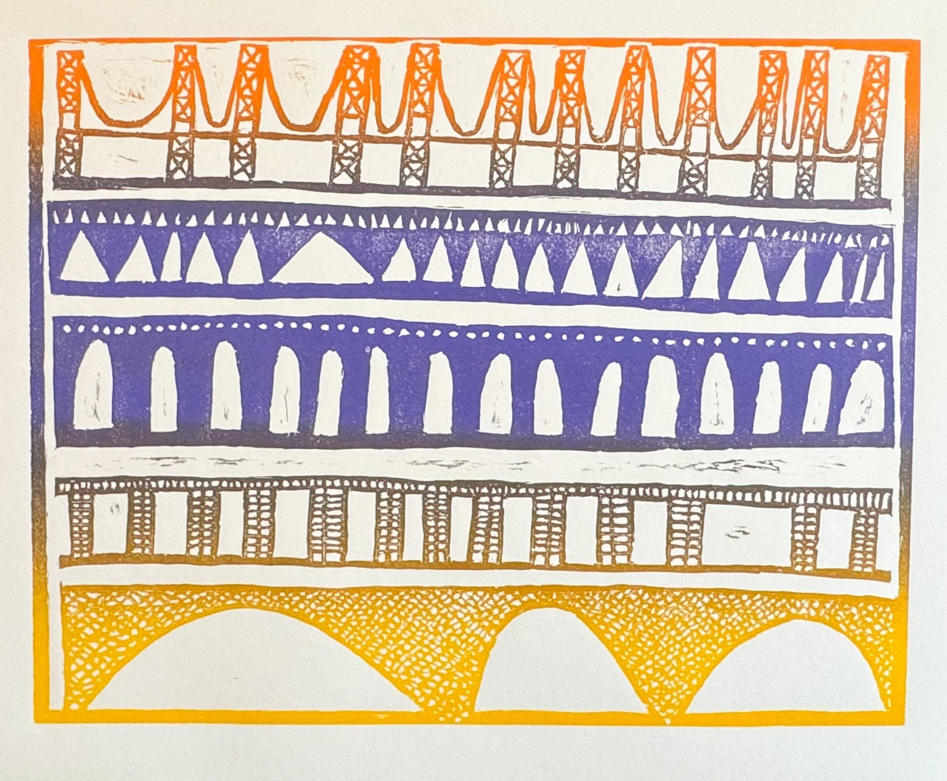 Untitled (Bridge Shapes) by Stephen Hollyfield