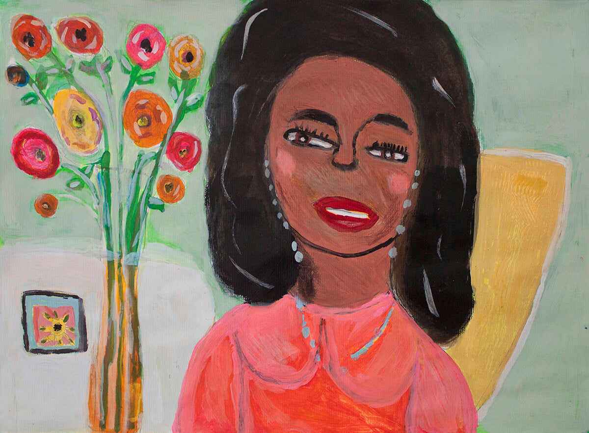 Untitled (Character In Red Top) by Vickie Maye