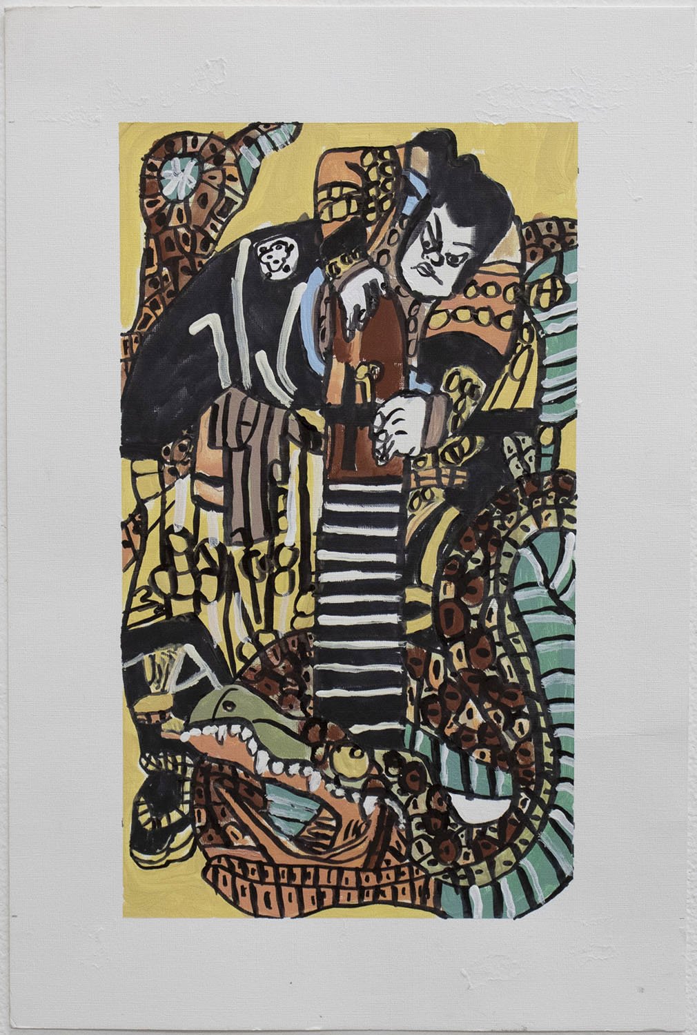 Untitled (Character Slaying Serpent) by Matthew Beal