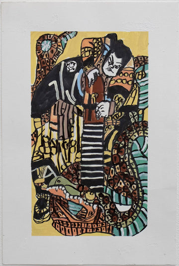 Untitled (Character Slaying Serpent) by Matthew Beal