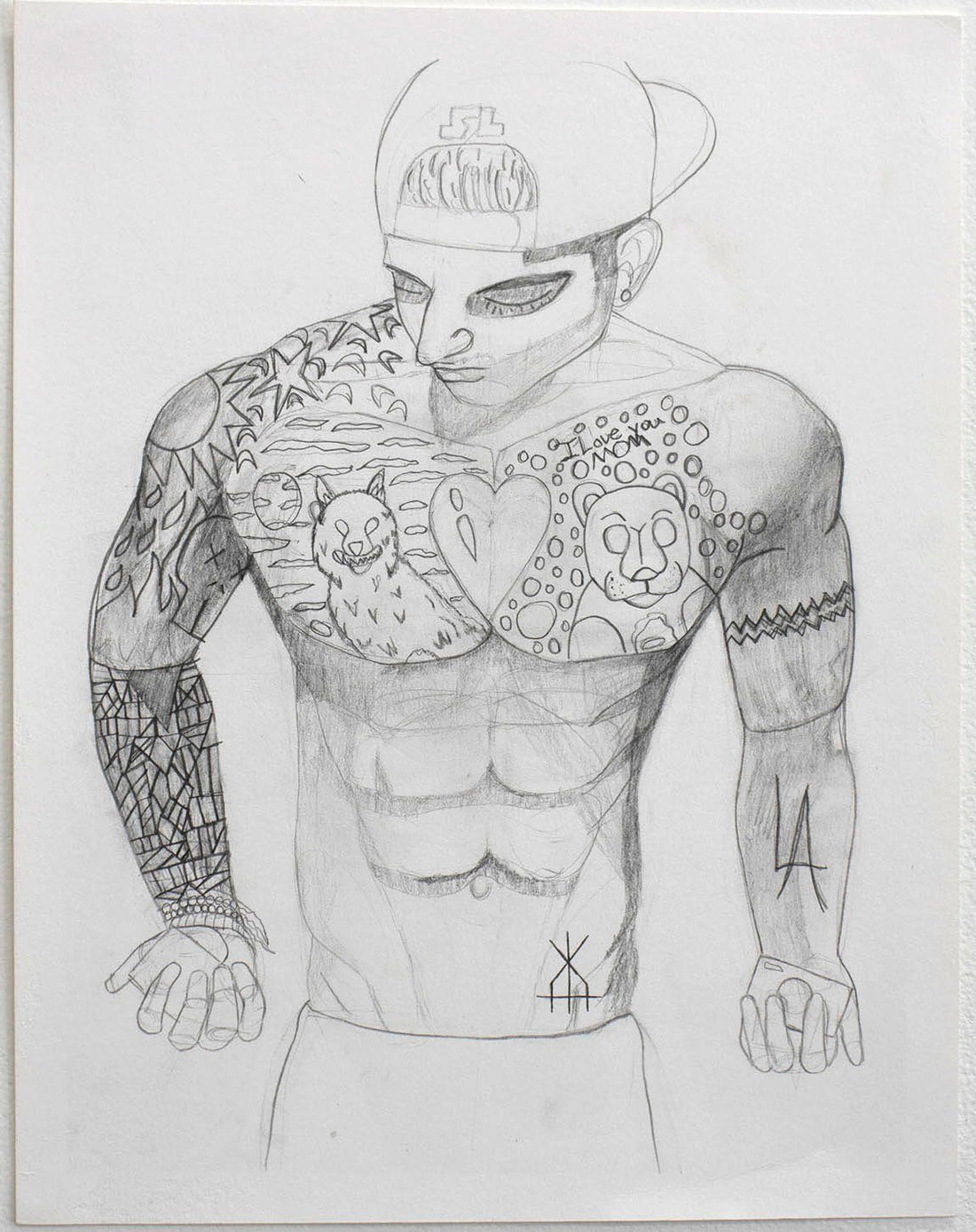 Untitled (Character With Hat) by Christopher Romero