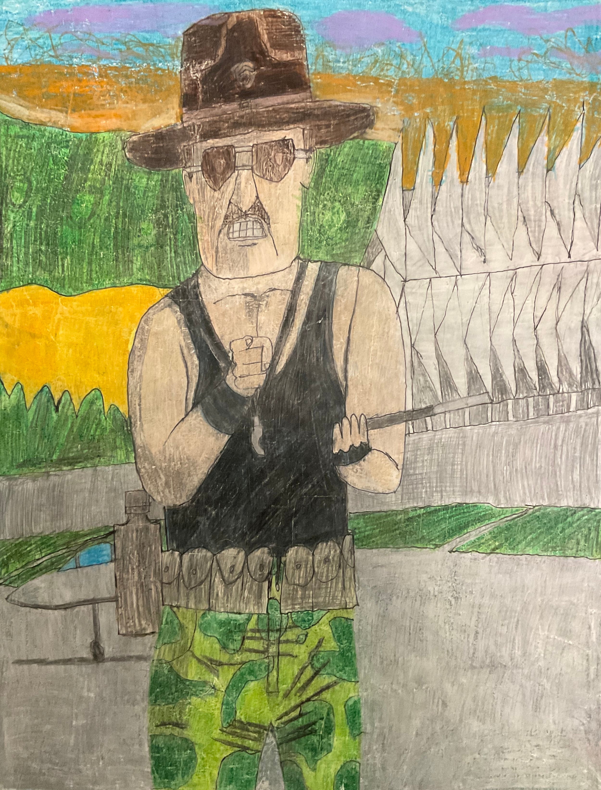 Untitled (Character With Hat & Tank Top) by Joshua Branch