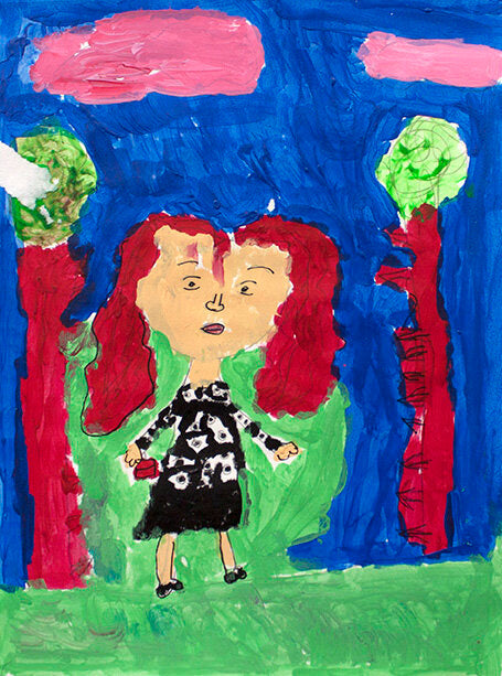 Untitled (Character With Red Hair) by Amanda Prasad