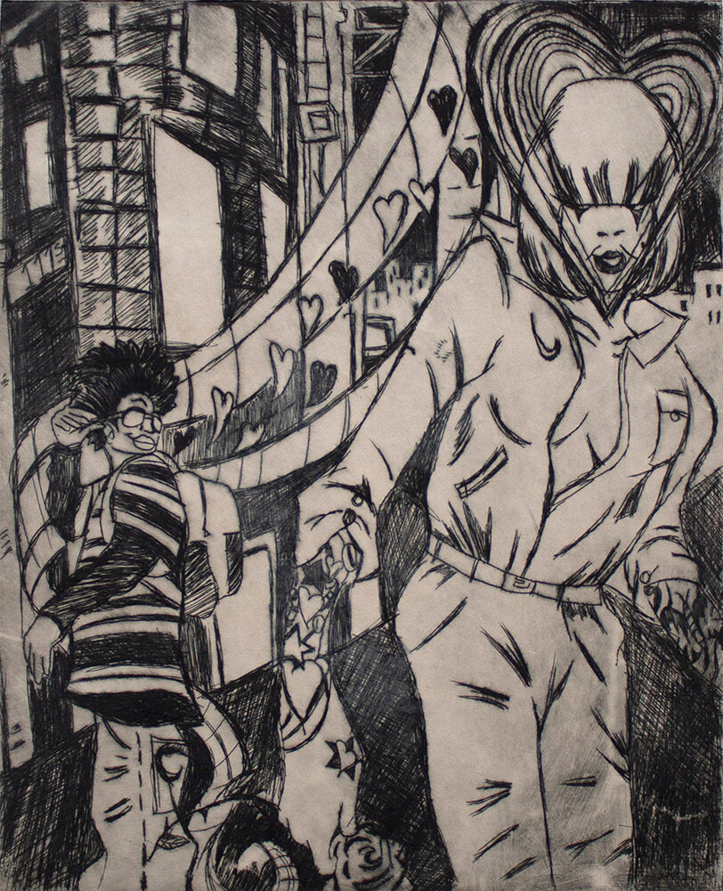 Untitled (Characters In City) by Antwan Jones