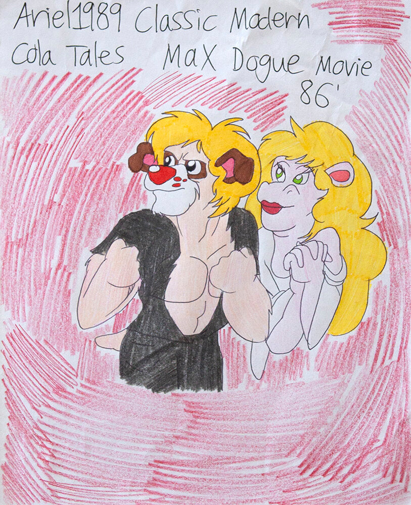 Untitled (Charactes On Red Background) by Natalie Delgadillo