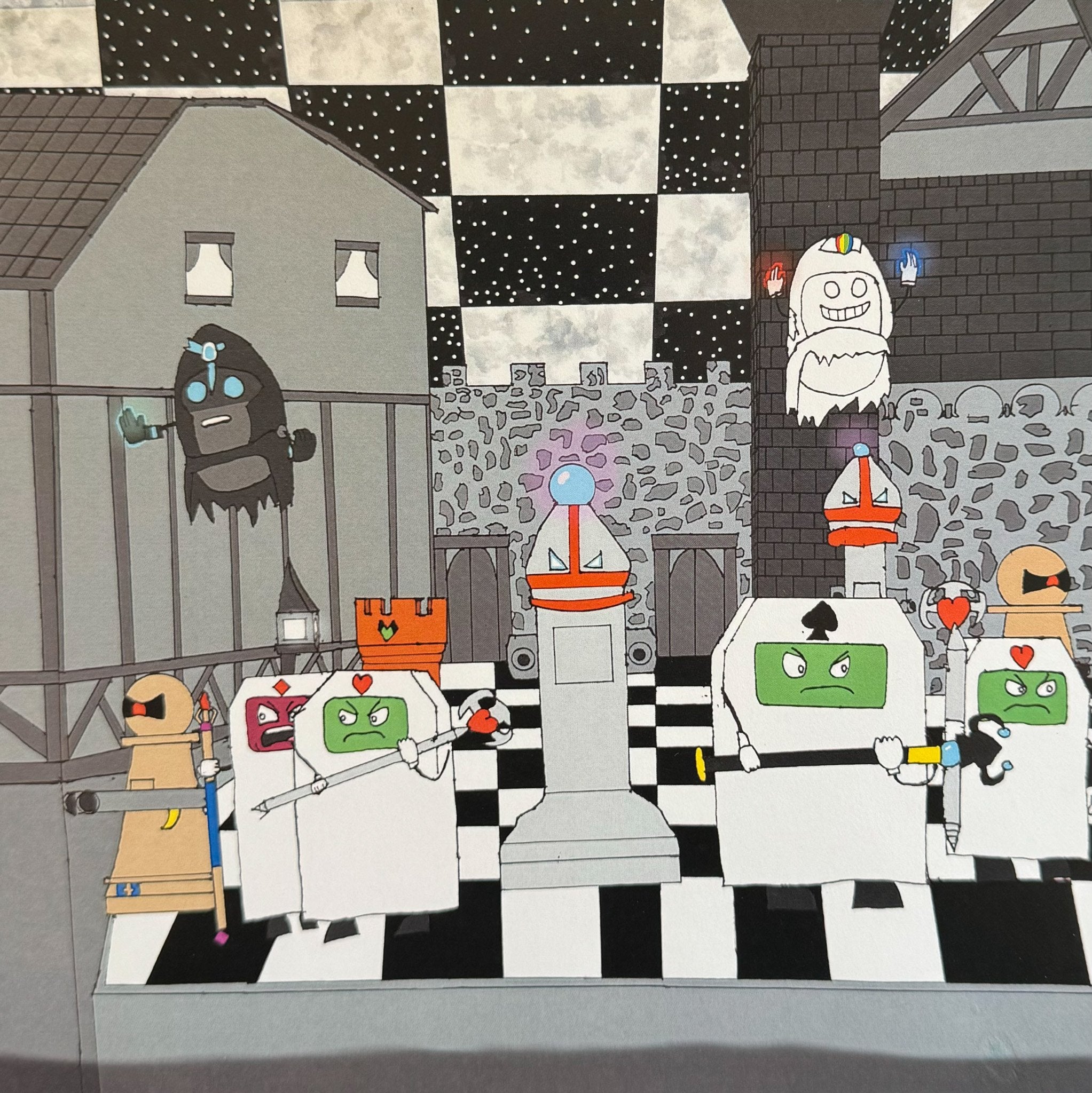 Untitled (Chess Piece Characters) by Octavio Diaz